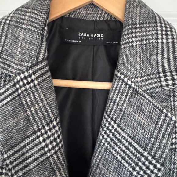 Zara plaid one button blazer - Picture 5 of 7
